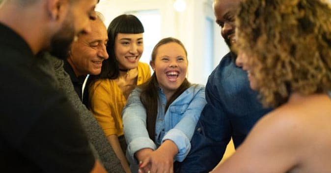 employees having fun together