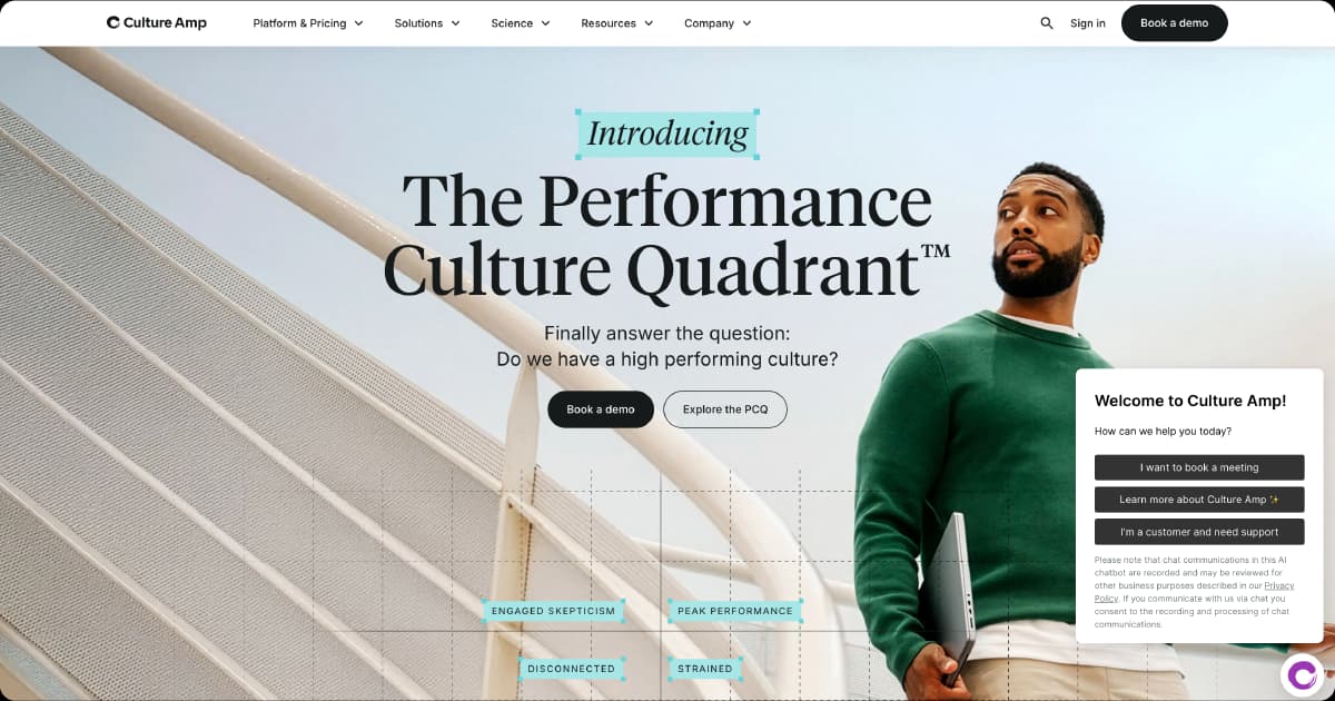 Culture Amp Performance Culture Quadrant tool